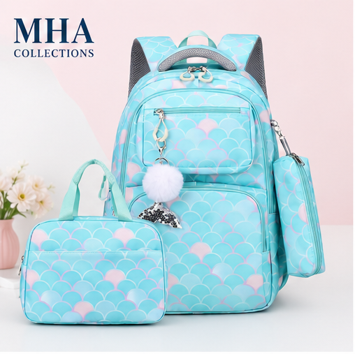 School Bag Blue | Includes Pencil Case